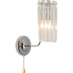 Бра светильник Rivoli   1063-401 настенный 1хЕ14 40 Вт хрусталь с выключателем