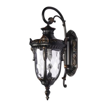 Уличный настенный светильник 1*Е27 100002W бронза Marbella LOFT IT