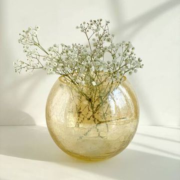 Ваза шар Золото, 4л, диаметр 12см, высота 25см