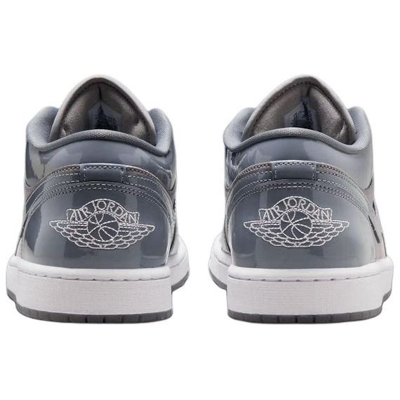 Jordan Air Jordan 1 Винтажные баскетбольные кроссовки Low Top Голубо-серый Унисекс