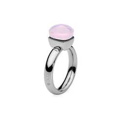 Кольцо Qudo Firenze Rose Water Opal 16 мм 611810 R/S цвет розовый, серебряный