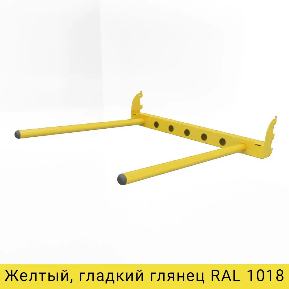 Желтое модульное крепление для шин IF (RAL 1018), ширина 600 мм