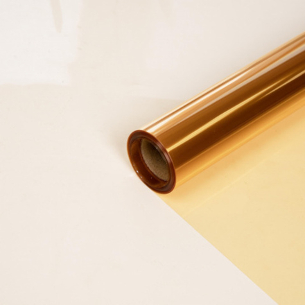 Пленка "Хрусталь" 58см*10м ОРАНЖЕВЫЙ МЕТАЛЛ