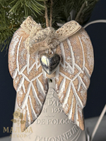 Декор подвесной "Крылья Ангела с бантиком" 9,5x2,3x12 см