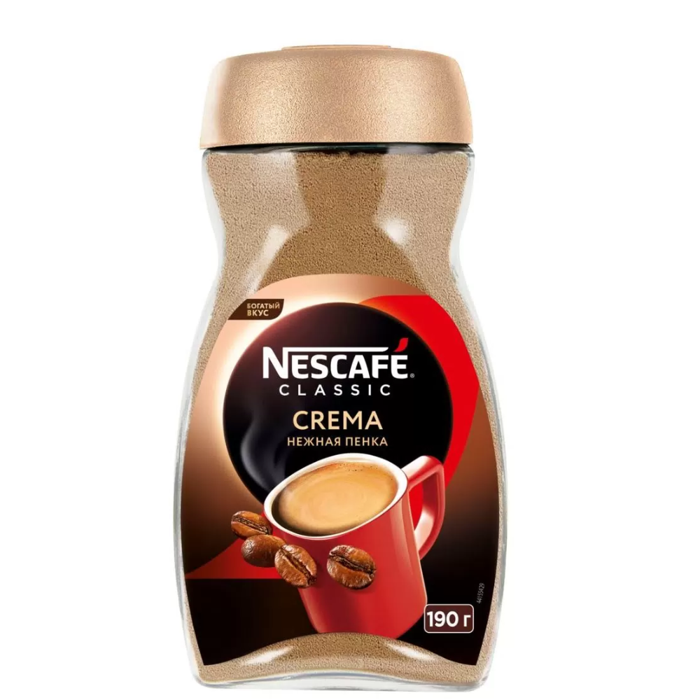 Кофе растворимый Nescafe Classic Crema 190 гр