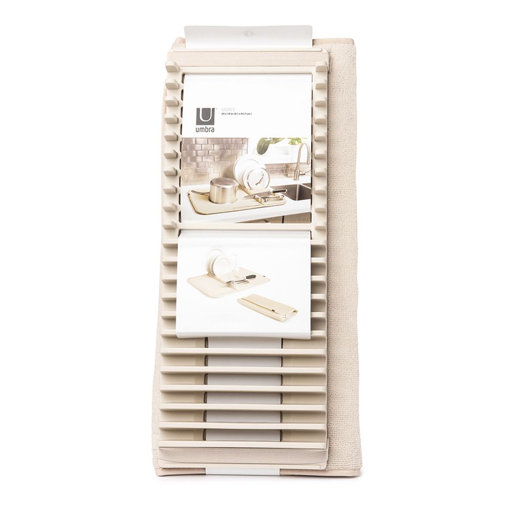 Коврик для сушки посуды Udry, 46х61 см, экрю