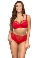 Бюстгальтер с полусшивными чашками с изысканным кружевом (Размер: 75F) (Цвет: черный)