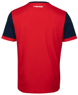 Футболка для мальчика теннисная Head Davies T-Shirt B - red/dark blue