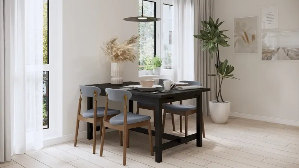 Стол барный  -  аналог IKEA/NORDVIKEN/НОРДВИКЕН /ТОЛЫСЬ/ ИКЕА,  152x95см, черный