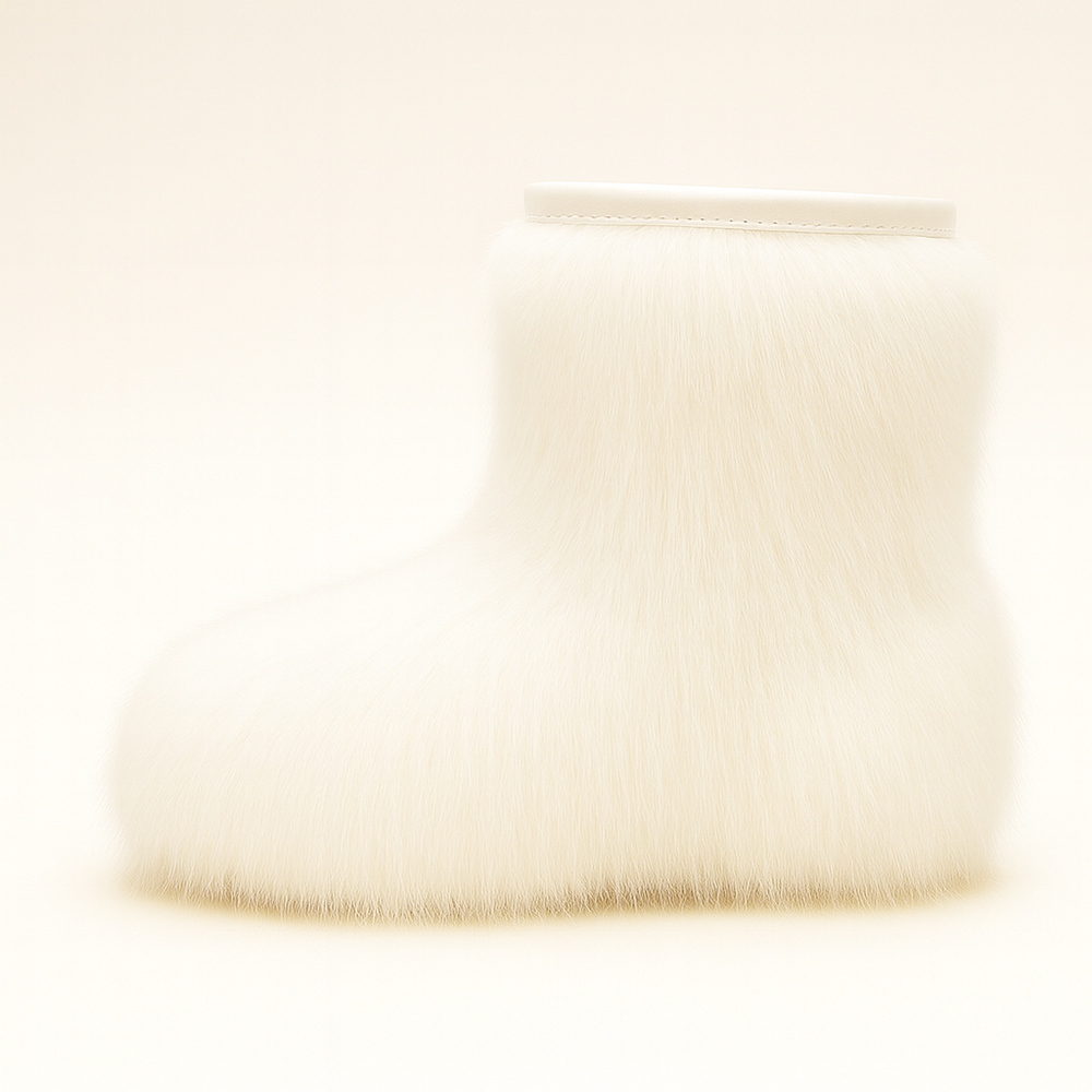 Унты укороченные женские из песца шедоу