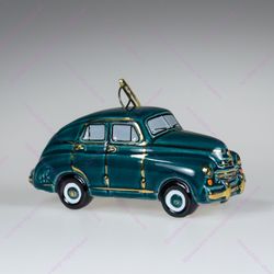 Фарфоровая ёлочная игрушка Советский автомобиль