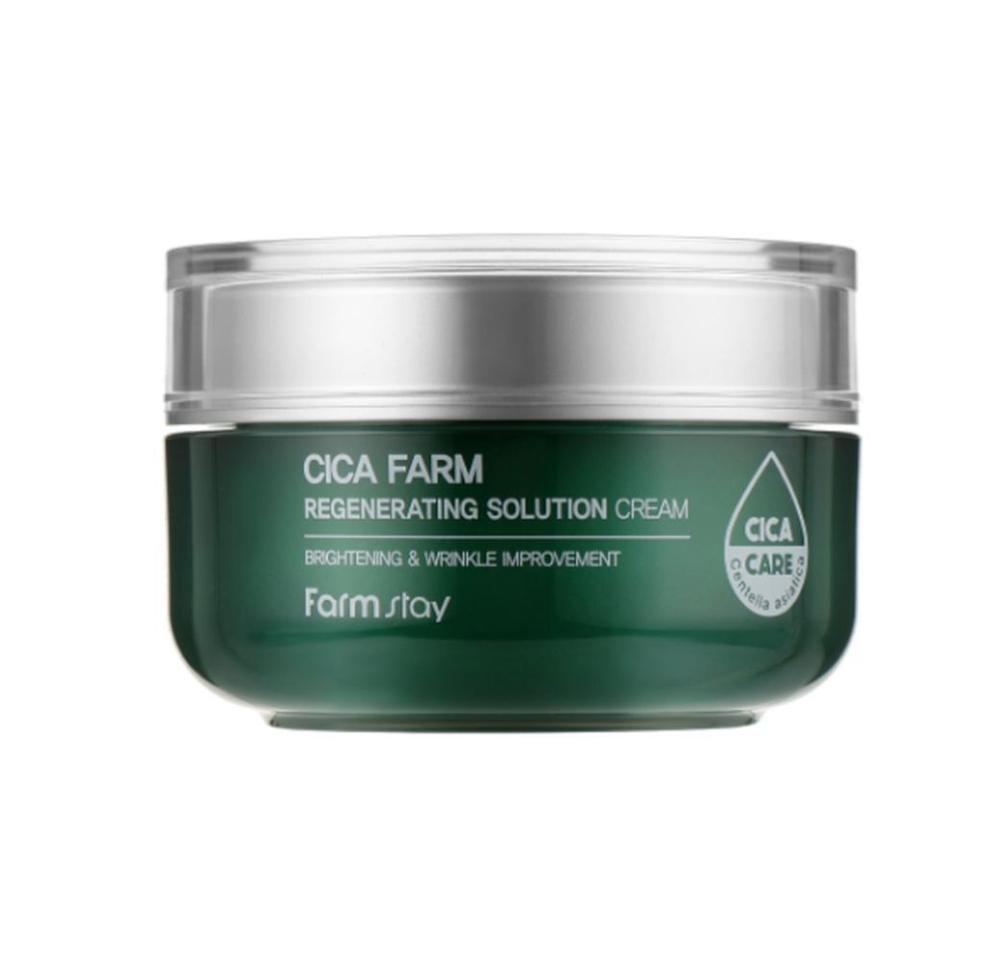Крем для лица с центеллой FarmStay Cica Farm Regenerating Solution Cream 50 мл.