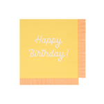 Салфетки большие цветные "Happy Birthday" 16 шт.