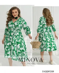 Платье 2509-зеленый Minova