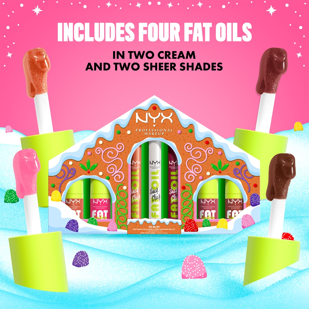 NYX Professional Makeup Gingerbaddie Land Fat Oil - Блеск для губ, 0