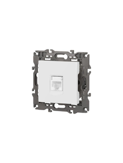 Розетка компьютерная Elegance 14-3107-01М RJ45 матов. бел. Эра Б0065763