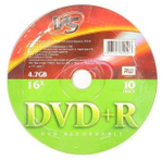 Диск VS DVD+R 4,7 GB 16x Shrink/10