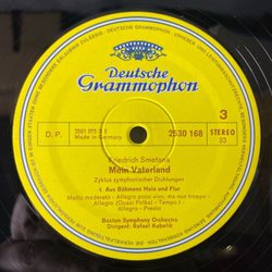 Винтажная виниловая пластинка LP Smetana Сметана, Boston Symphony Orchestra, Rafael Kubelik, Ma Vlast, Mein Vaterland, My Fatherland, Ma Patrie, Моя Родина(Германия 1976)