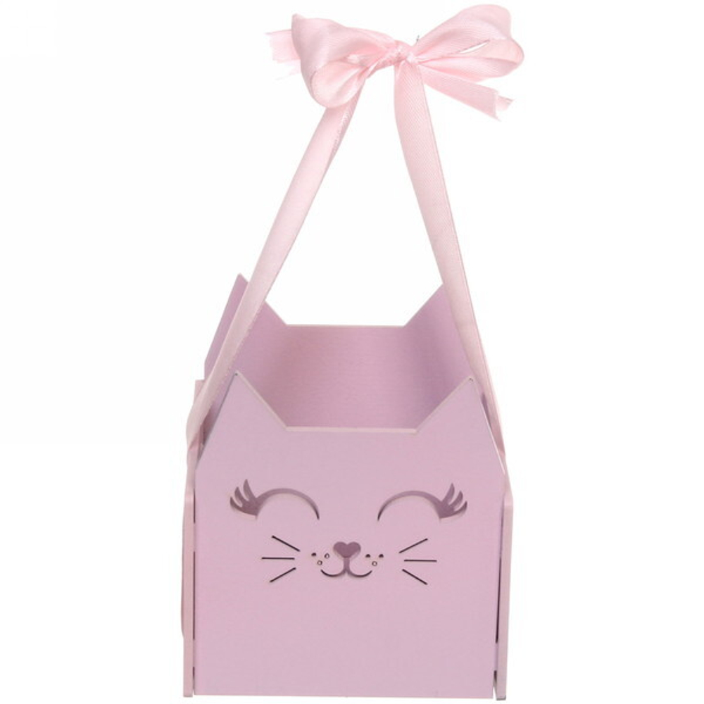 Кашпо из дерева «Котенок»