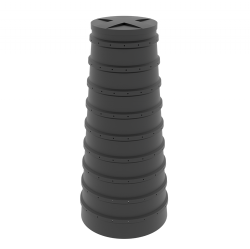 Конусный дренажный колодец Мультпласт 2 м(915x915x2000см;25кг;) - арт.555485.40