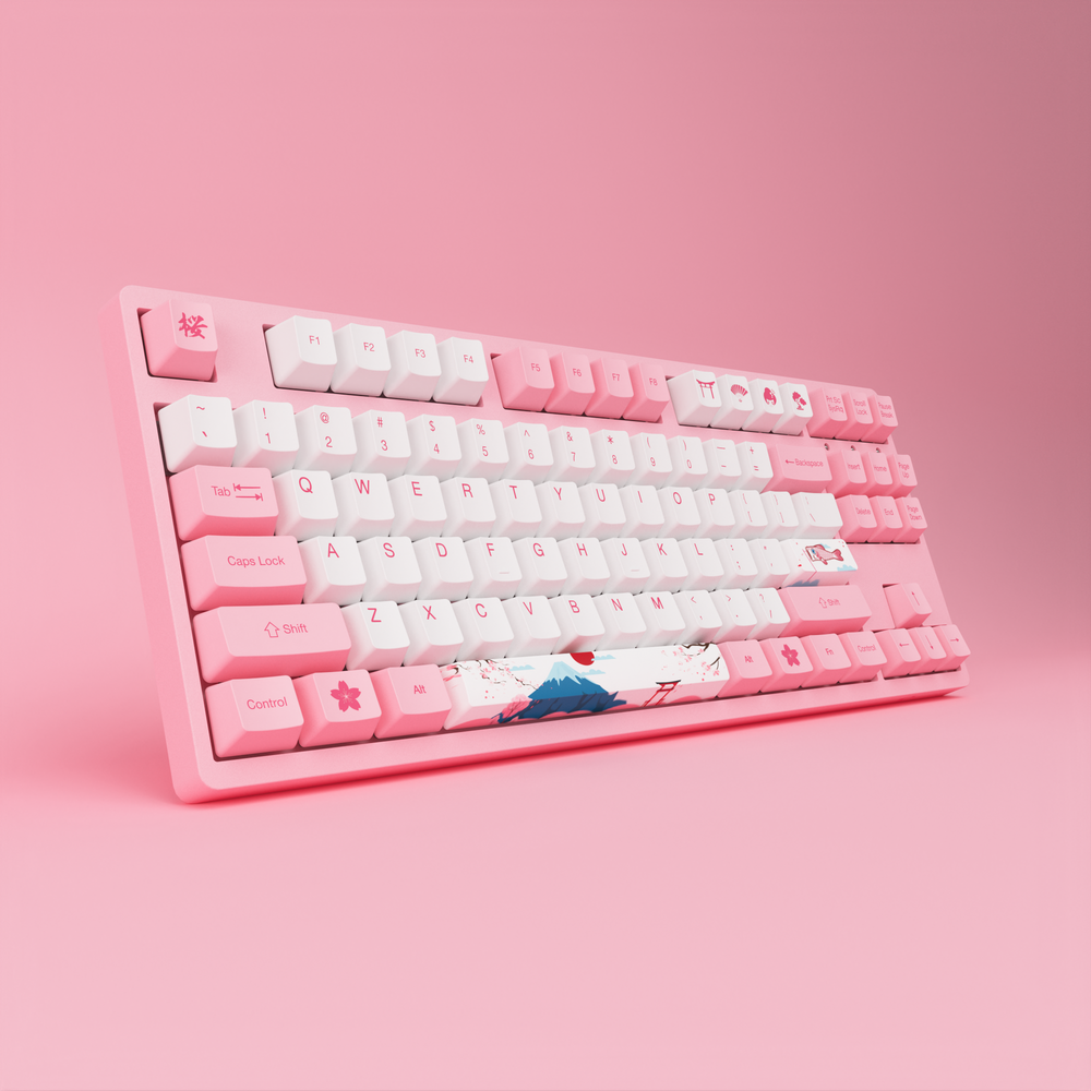 Игровая механическая клавиатура AKKO 3087 World Tour Tokyo R1 (Rus) Pink V2