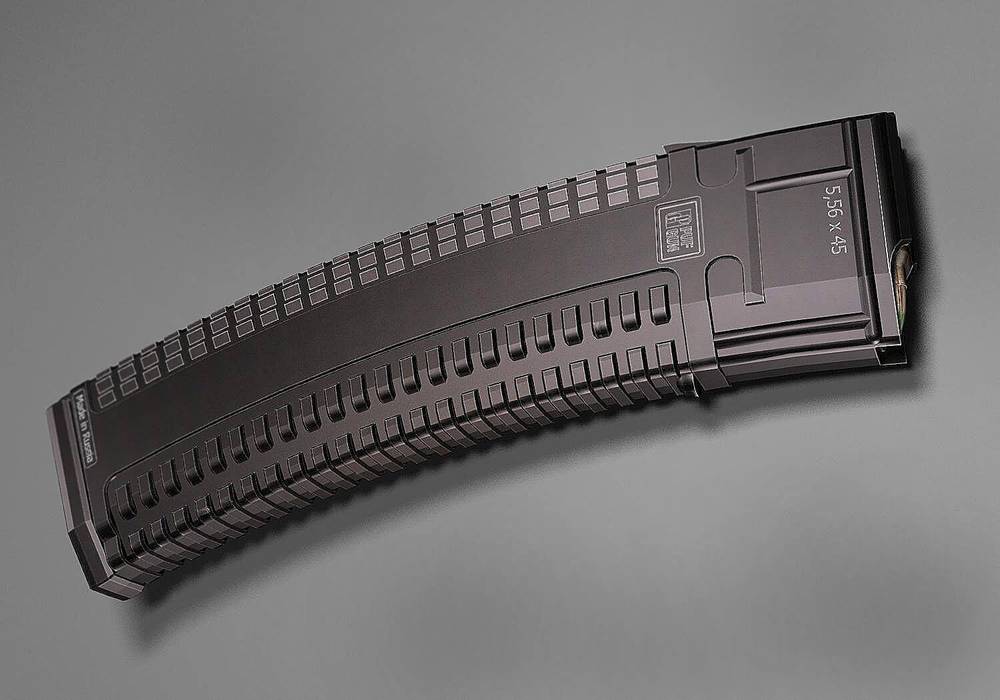 Магазин PufGun для AR-15, 5,56×45 / .223 Rem, 45 патронов, прозрачный