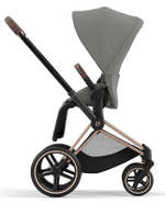 Коляска 3 в 1 Cybex Priam IV Rosegold complete и автокресло Cloud T i-Size Platinum White Plus Mirage Grey