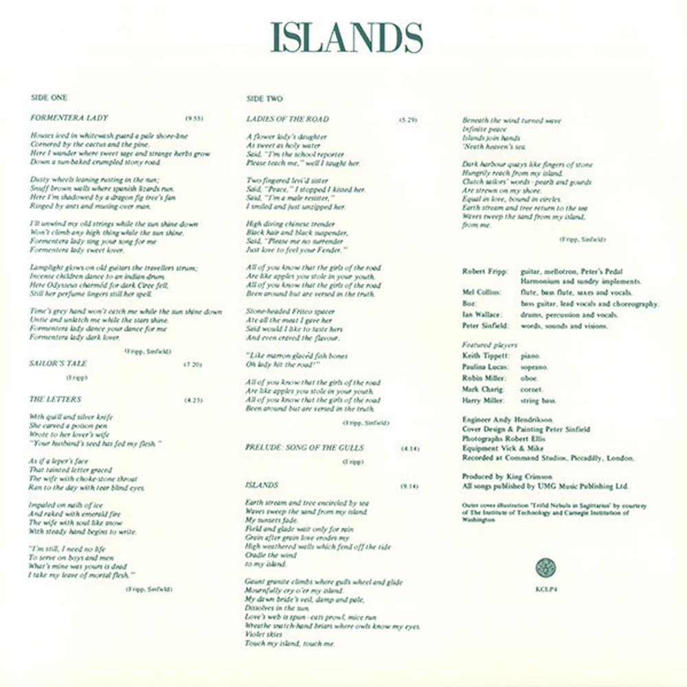 King Crimson / Islands (LP)