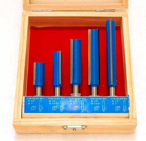 Набор Фрез 5шт ММ Цанг 8мм без подшипника