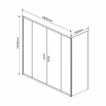 Душевой уголок Vincea GARDA VSR-1G29018CL 180x90 стекло прозрачное/профиль хром