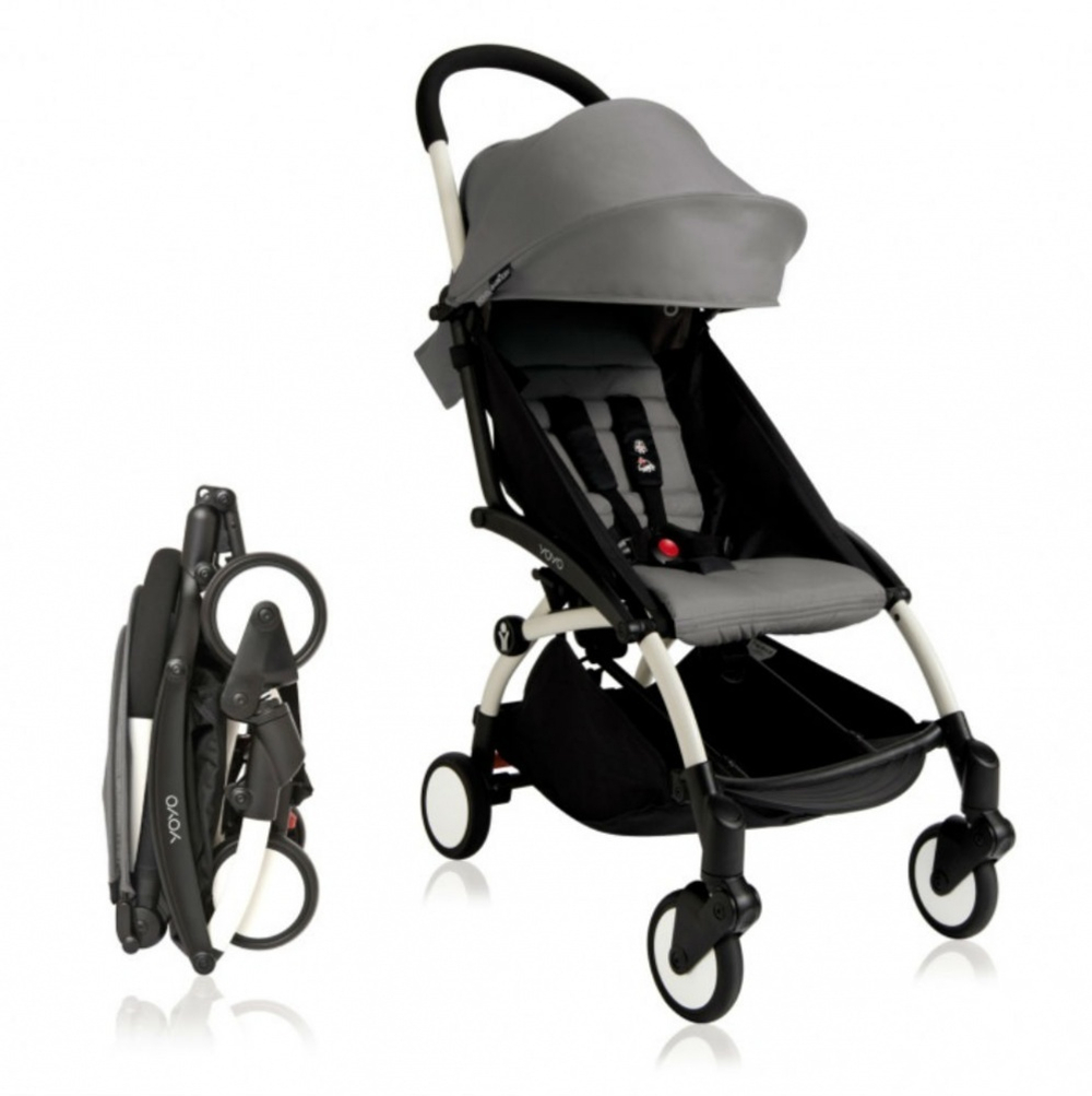Коляски Babytime (аналог YOYO) Прогулочная коляска серая №1 9-0398 с бампером