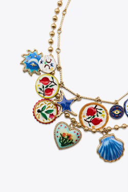 ZARA НАБОР ИЗ 2 ОЖЕРЕЛИЙ, ЗОЛОТИСТЫЙ