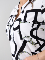 Блузка БЛ-131/белый-большиебуквы