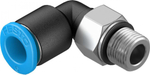 QSML-M7-6-100 Угловой штуцер с цанговым зажимом и резьбой