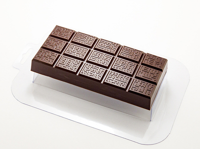 Пластиковая форма для шоколада "Плитка Дубайская Люкс"