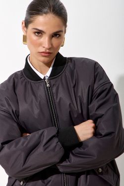 Куртка бомбер в цвете графит