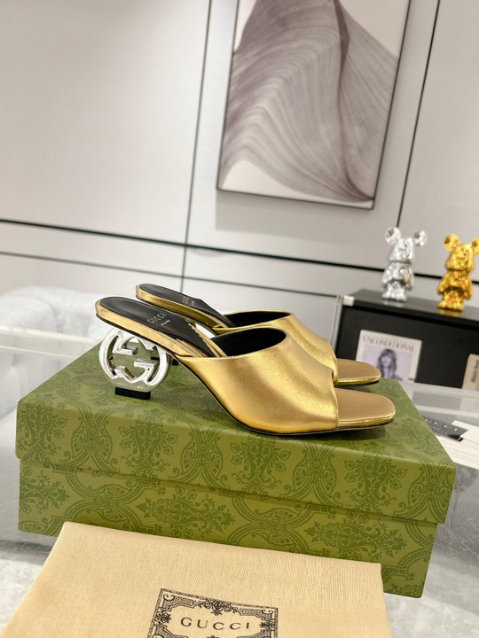 Gucci Interlocking G Heel Sandal 5.5 cm