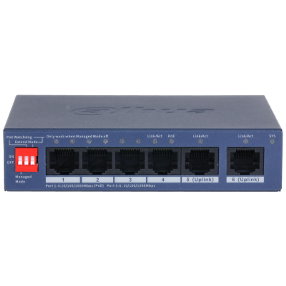 Сетевой PoE коммутатор Dahua Dahua DH-CS4006-4GT-36