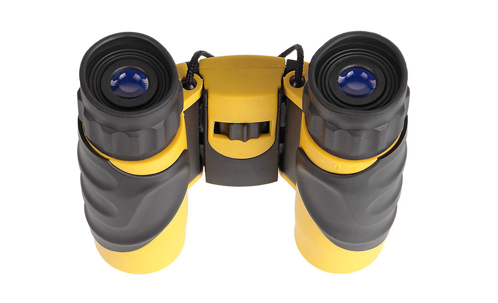 Бинокль Veber 10х25 WP черный-желтый [20763]