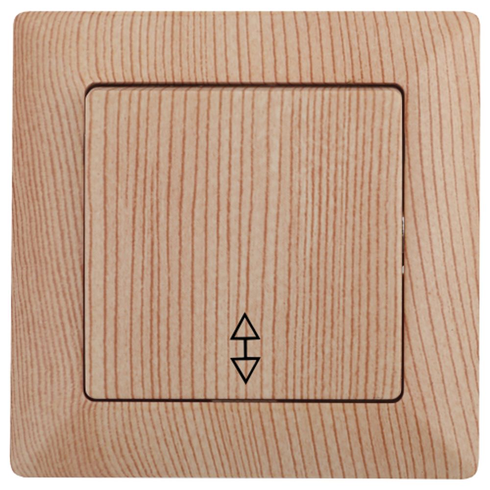 4-103-11 Intro Переключатель, 10А-250В, СУ, Solo, сосна