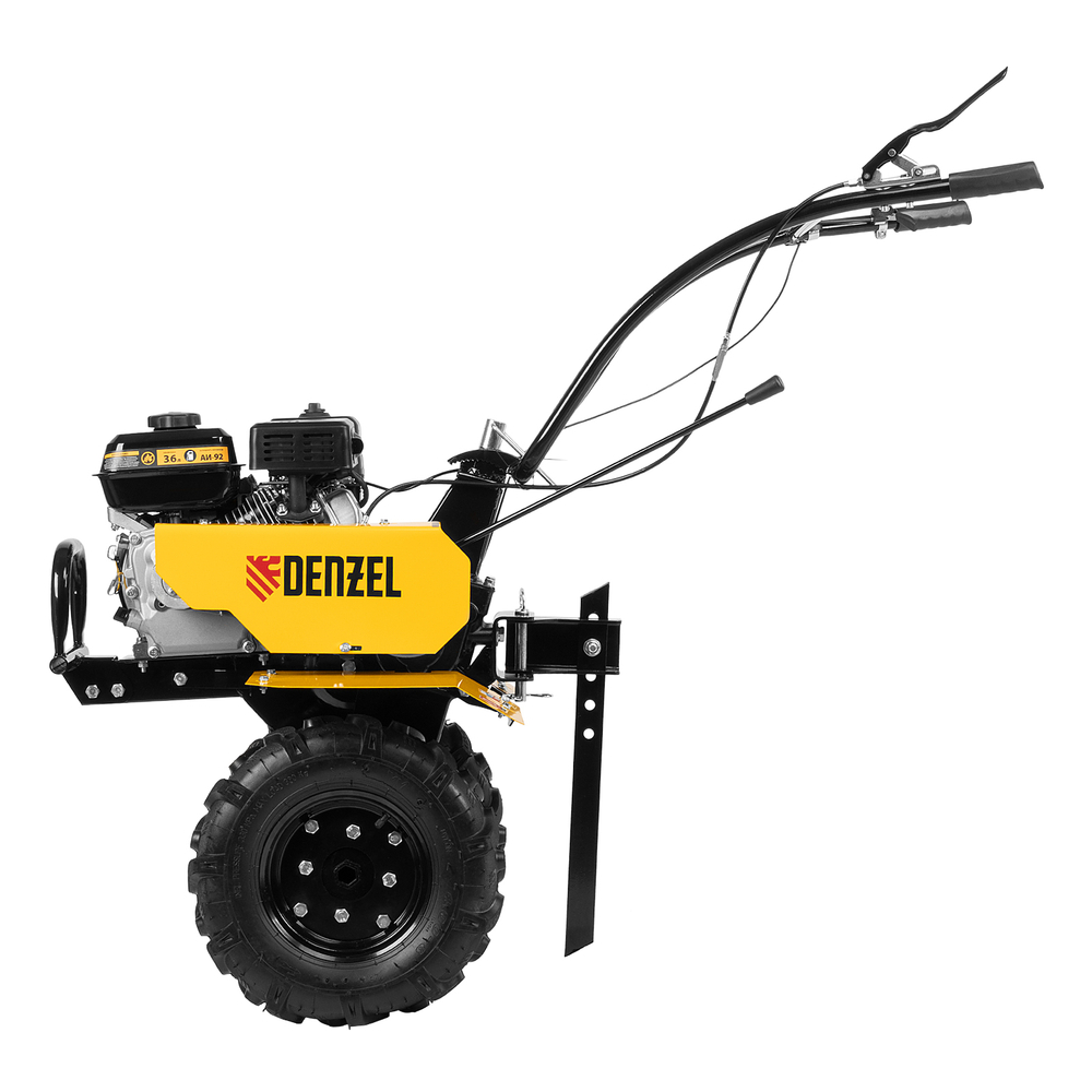 Мотоблок DPT-170, 7 л.с., ремен.сцеп, шир 85 см, глуб 35 см,фрез 3х3,ШОМ,скор 2В/1Н,кол 8" Denzel