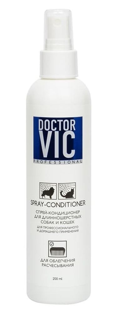 DOCTOR VIC спрей - кондиционер для облегчения расчесывания длиннош.собак и кошек, 200 мл