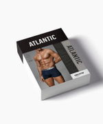 Мужские трусы шорты Atlantic, 1 шт. в уп., пима хлопок, темный хаки, MH-1203