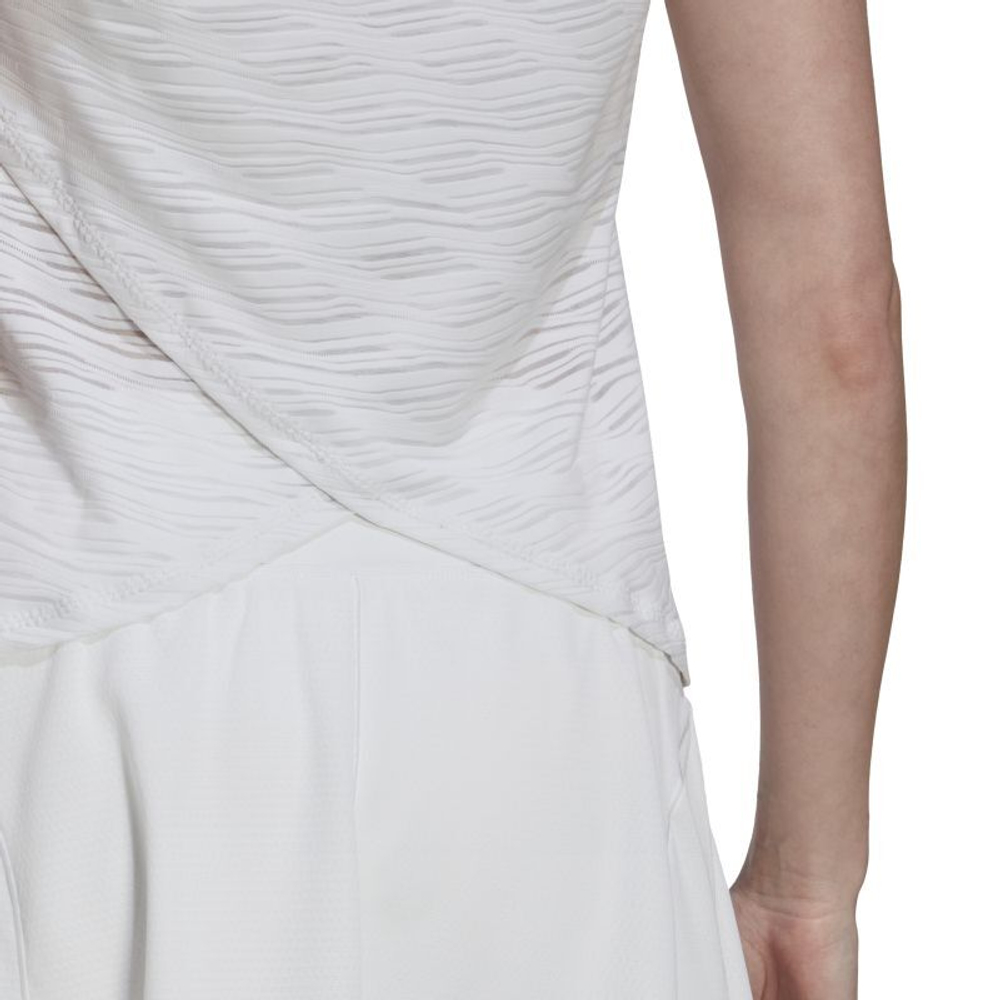Женский топ теннисный Adidas London Match Tank Top - white