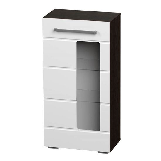 Гостиная МИЛАН ШК-17 Шкаф многоцелевого назначения венге/белый глянец (602*1054*350) /1/(СНЯТА)