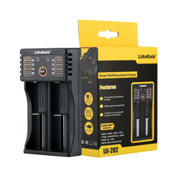 Зарядное устройство LiitoKala Lii-202 18650 Экспорт USB Li-ion / IMR: 18650, 18490, 18350, 17670, 17500, 16340(RCR123)