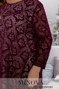 Платье 2481-бордо Minova