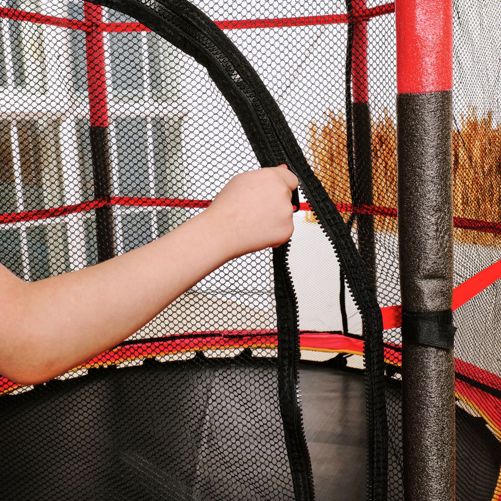 Батут детский DFC TRAMPOLINE-RED 55" с сеткой фото №13