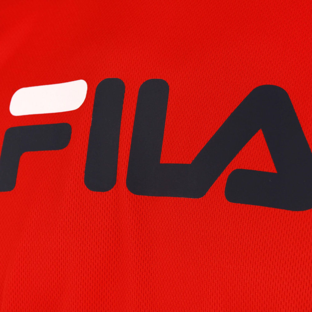 Мужское теннисное поло Fila Logo T-Shirt Men - Red, Black