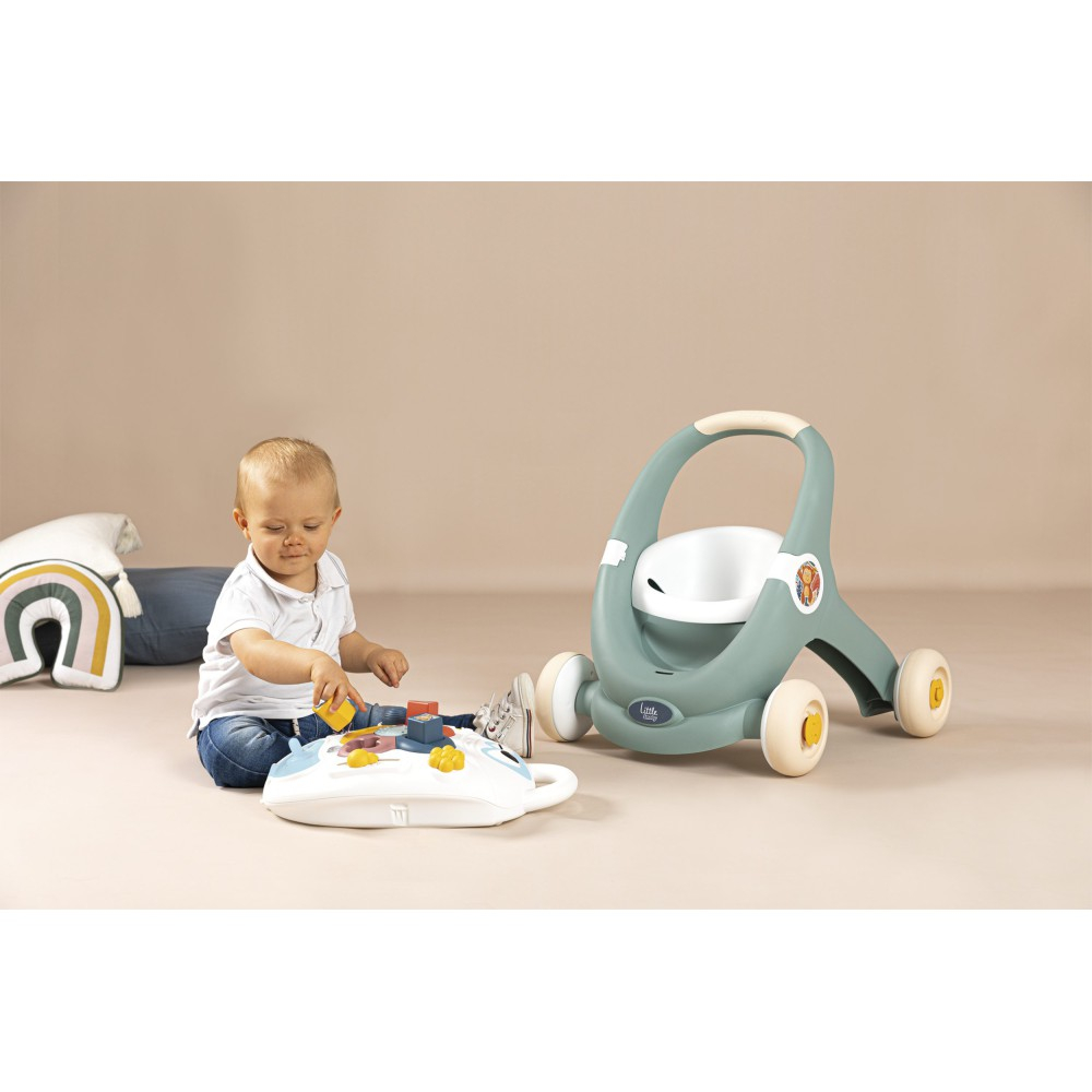 Ходунок-толкатель Smoby Little интерактивный 3 в 1 с игровой панелью от 12 месяцев арт. 140304 — фото 9